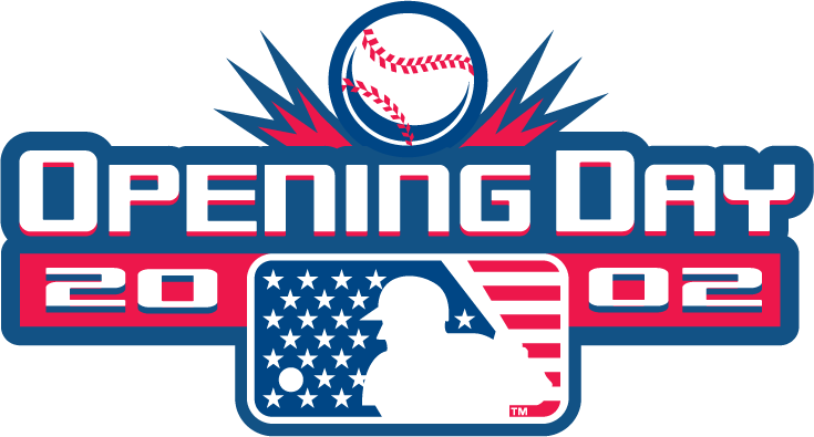 MLB Opening Day 2002 Primary Logo iron on transfers for T-shirts